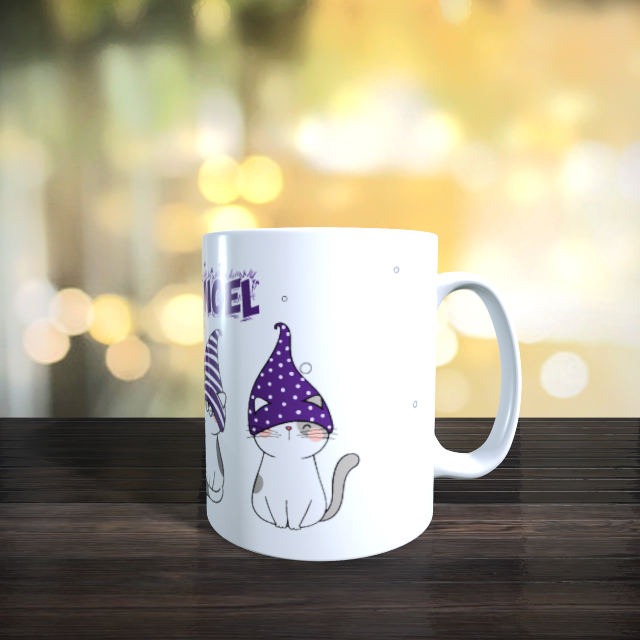 2021 2022 noel 4 chats mauve Left