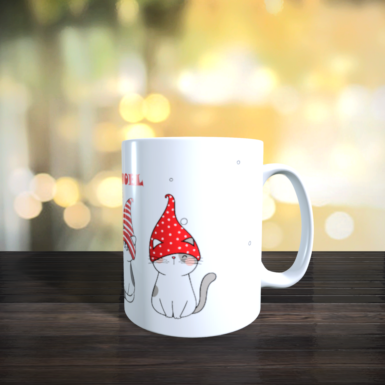 2021 2022 noel 4 chats rouge Left