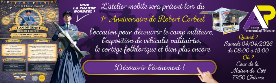 personnalisathion les geants chievrois 1 an robert corbeel