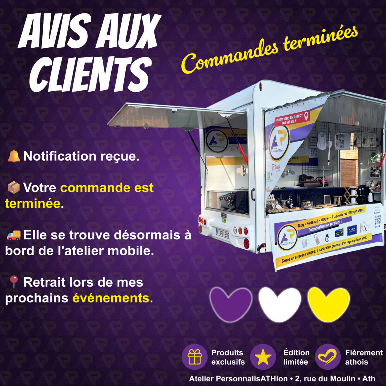 2026 07 retrait commandes personnalisathion