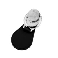 S 9085 ML113C01 porte cles metal simili cuir rond jeton