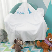 Serviette enfant avec capuche personnalise