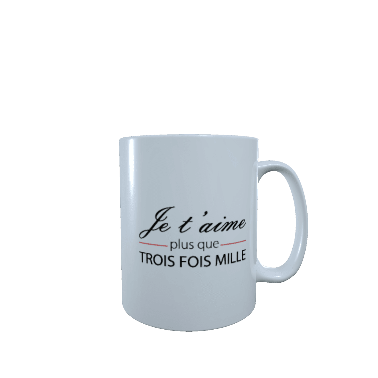 Sublimation Mug 10 oz je taime Left