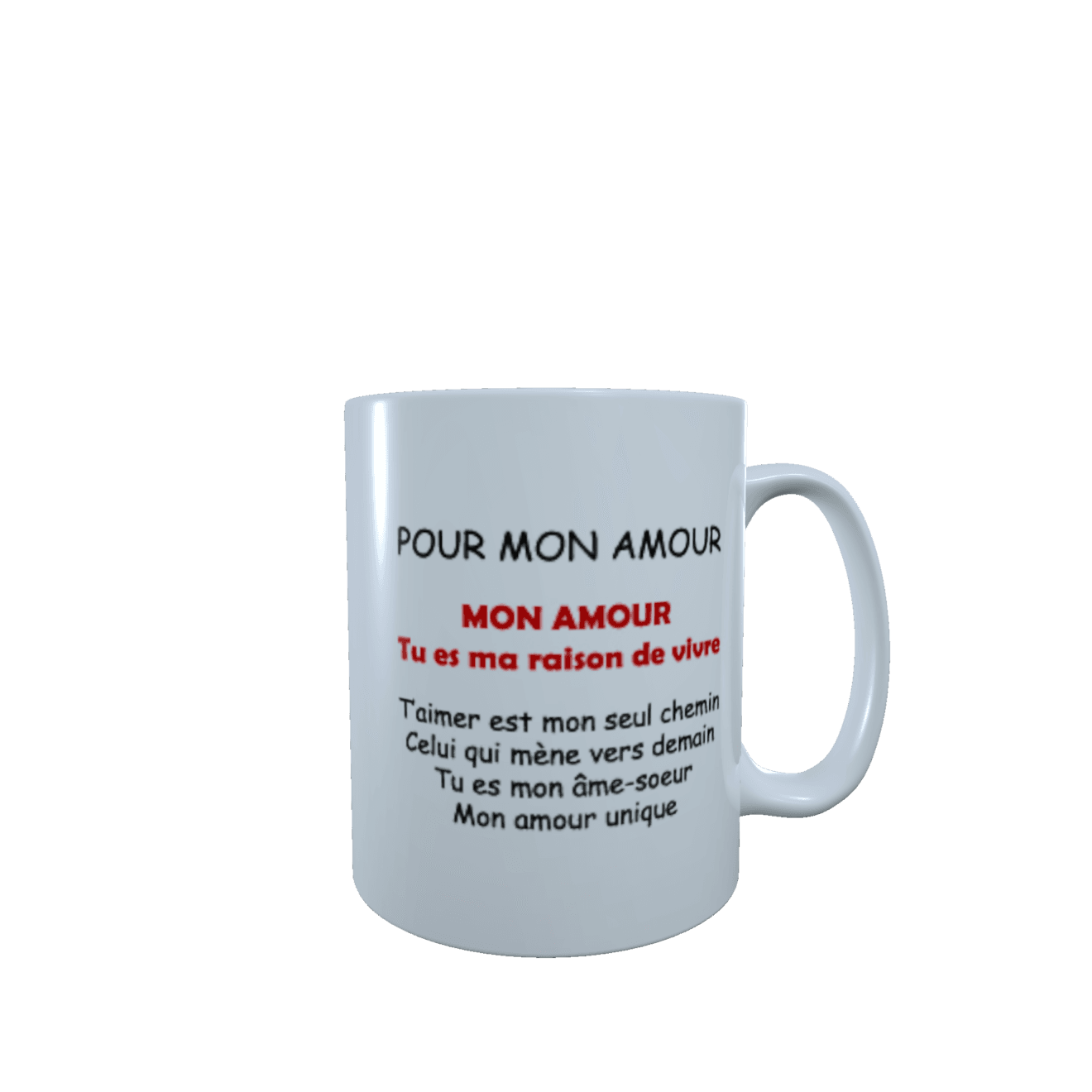 Sublimation Mug 10 oz ma raison de vivre Left