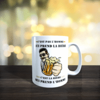 c est pas l homme qui prend la biere c est la bierre qui prend l homme mug