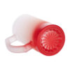 chope en verre givre rouge degrade 470 ml dessous