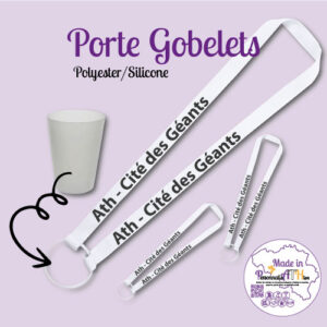 cordon porte gobelets personnalisathion