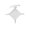 doudou plat lapin dos