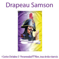 drapeau samson personnalisathion carles christine 2024