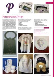 PersonnalisATHion est cité dans La Vie Athoise (sept. 2020, p.41) pour son engagement local et artisanal au cœur du folklore athois.