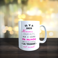 mug 11oz homme parfait aux 4 coins du monde