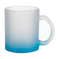 mug givre depoli bleu clair