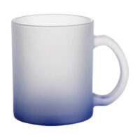 mug givre depoli bleu fonce