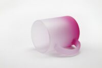 mug givre depoli rose couche