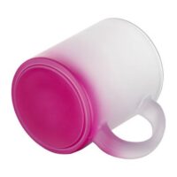 mug givre depoli rose fond