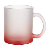 mug givre depoli rouge