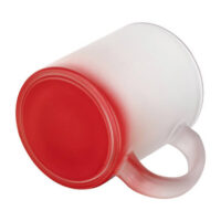 mug givre depoli rouge fond