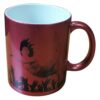 mug glitter rose personnalisable