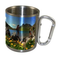 mug inox mousqueton personnalisation