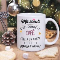 mug ma soeur c est comme le cafe v2 personnalisathion