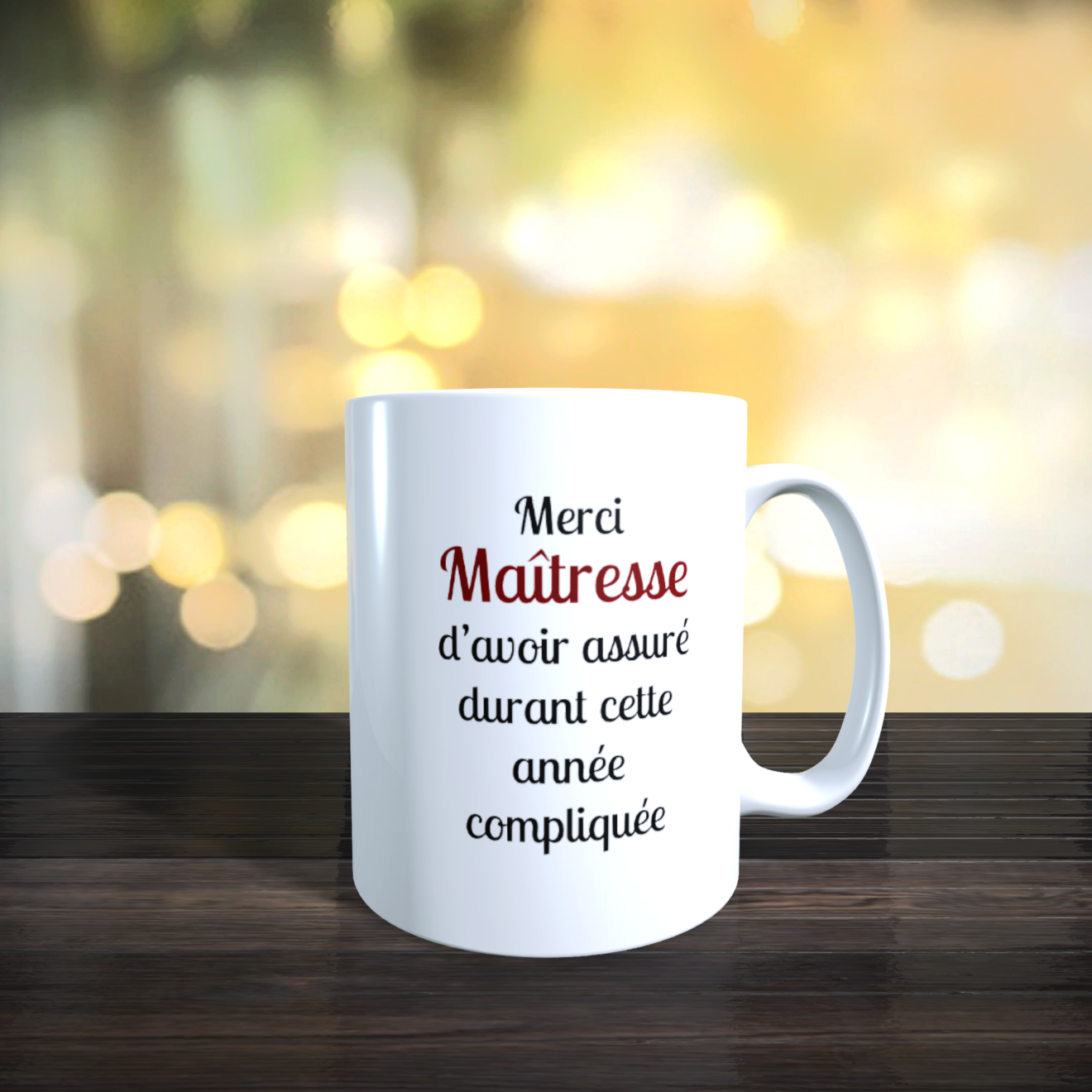 mug merci maitresse hibou Left