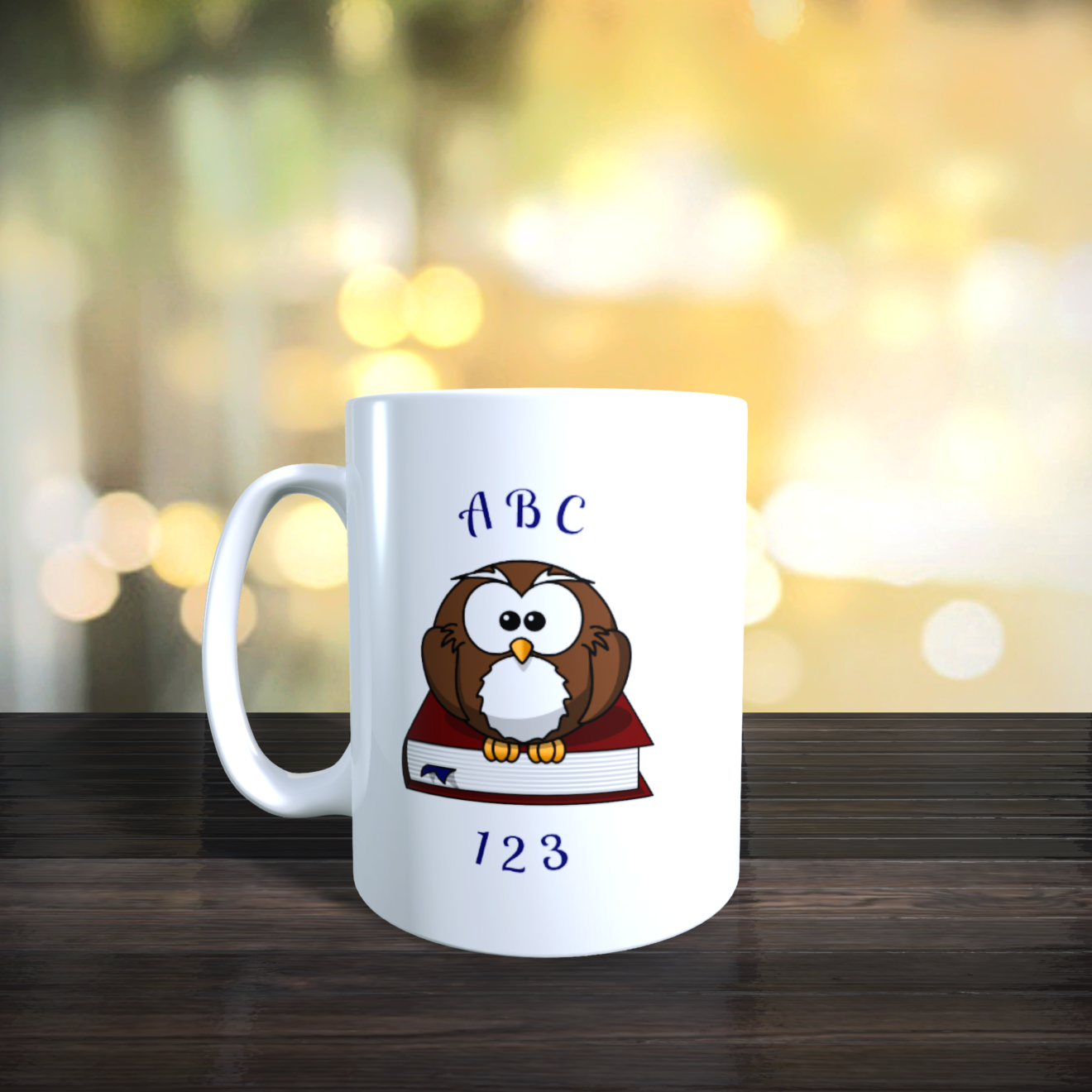 mug merci maitresse hibou Right