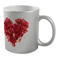 mug paillete argent personnalisable