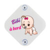 pancarte voiture ventouse gabari fille