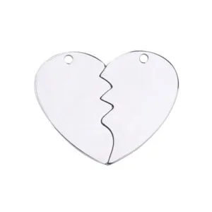 pendentif coeur brise