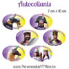 personnalisathion autocollants ducasseath 7x10cm