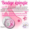 personnalisathion badge 58mm octobre rose 2024A