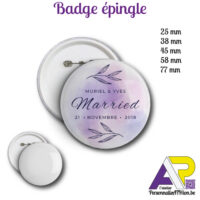 personnalisathion badge epingle
