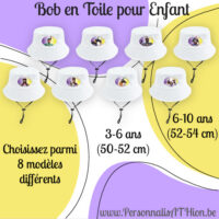 personnalisathion bob en toile enfant 2026
