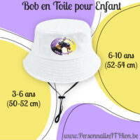 personnalisathion bob en toile enfant 2026 aigle