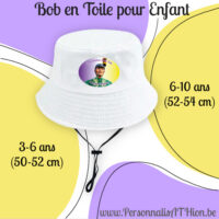 personnalisathion bob en toile enfant 2026 tirant