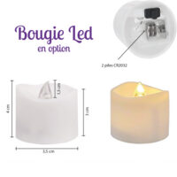 personnalisathion bougie led