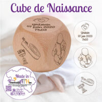 personnalisathion cube de naissance