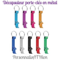 personnalisathion decapsuleur porte cles metal