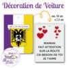 personnalisathion decoration voiture feutre blason ath maman