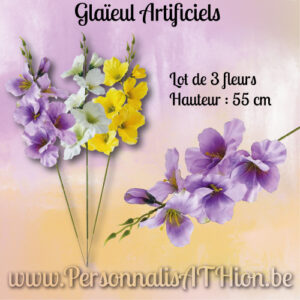 personnalisathion glaieul fleurs artificiels
