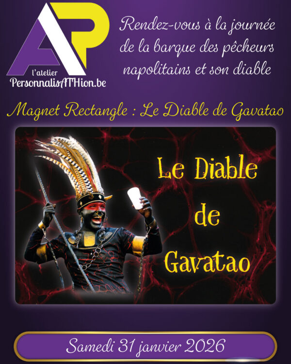 personnalisathion magnet rectangle diable