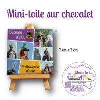 personnalisathion mini toile chevalet