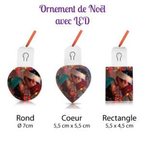 personnalisathion ornement de noel avec led