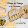 personnalisathion plateau fromage quatre couteaux