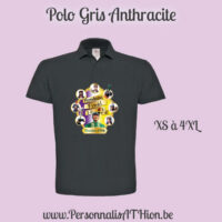 personnalisathion polo gris anthracite rondeau