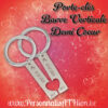 personnalisathion porte cles barre vertical demi coeur