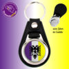 personnalisathion porte cles metal cuir 113c01 blason ath