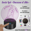 personnalisathion socle led lampe veilleuse deco 2026 cheval bayard