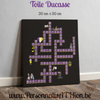 personnalisathion toile carre 30x30cm