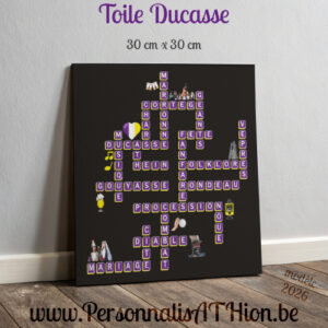 personnalisathion toile carre 30x30cm